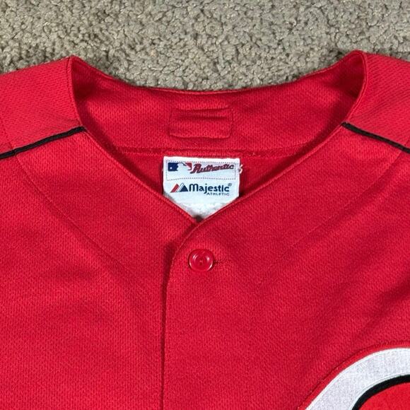 VTG Cincinnati Reds Spring #20 Majestic MLB Jersey Men’s 2XL Baseball Shirt - Picture 9 of 9
